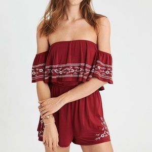 xsmall off the shoulder romper